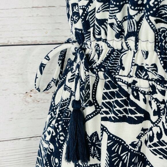 Style & Co Small Cropped Jumpsuit Floral Sleeveless V-Neck Stretch Elastic Waist - Picture 5 of 11